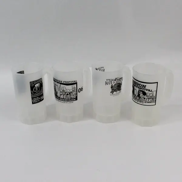 Lot of 7 Oregon Beer Wine Festival Plastic Beer Mugs