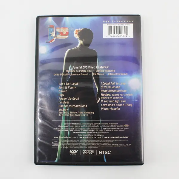 J LO Jennifer Lopez Let's Get Loud 2003 Live Concert DVD