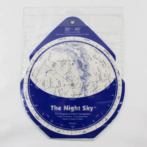 Lot of 2 David Chandler Night Sky Planispheres From 1977 & 1992 30 - 40 Degrees 