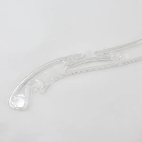 Lot of 10 Clear Plastic Clothes Hangers for Shirts & Tops