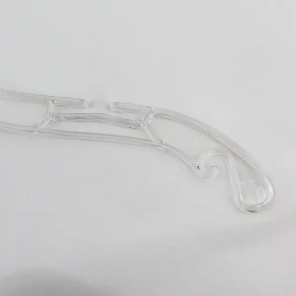 Lot of 10 Clear Plastic Clothes Hangers for Shirts & Tops