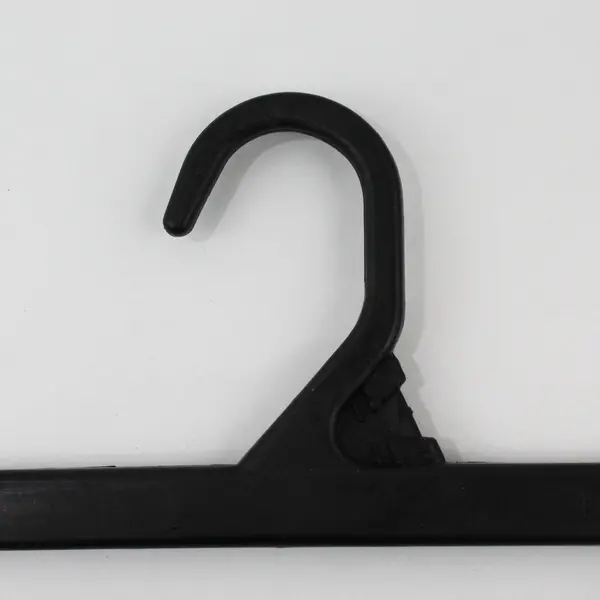 Lot of 10 Black Plastic Clip Hangers for Pants Skirts