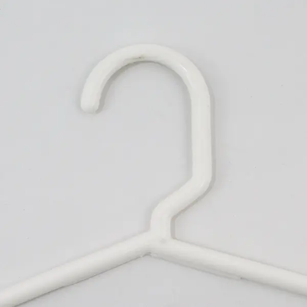 Lot of 10 White Plastic Children's Clothes Hangers Kids Closet