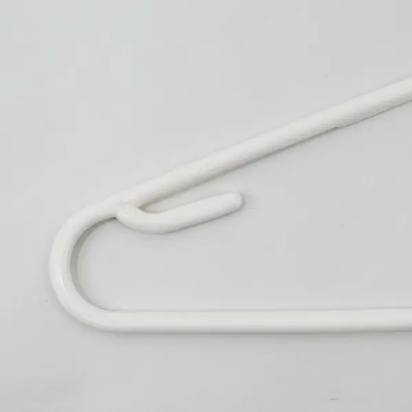 Lot of 10 White Plastic Children's Clothes Hangers Kids Closet