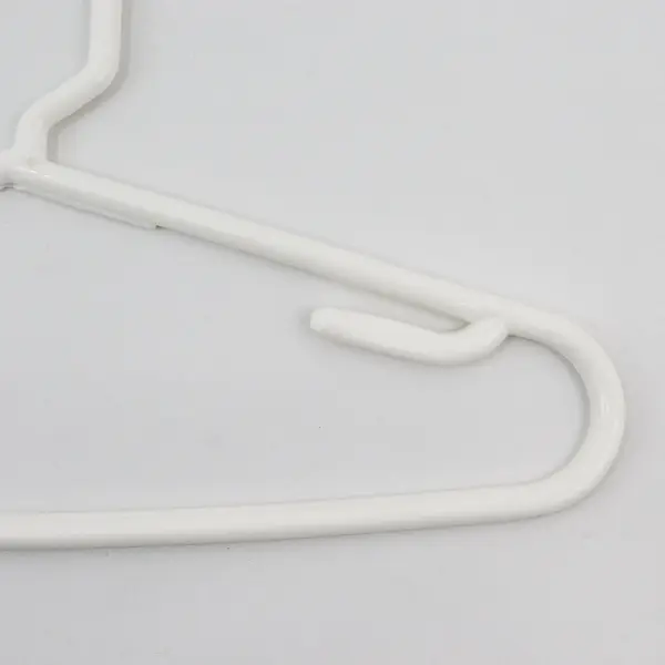 Lot of 10 White Plastic Children's Clothes Hangers Kids Closet