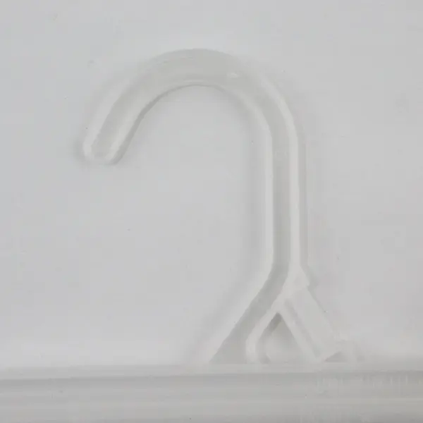 Mixed Lot of 10 Semi-Clear Plastic Clip Clothes Hangers