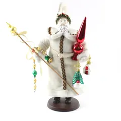 Midwest of Cannon Falls Clothtique Lighting the Way Santa Figurine