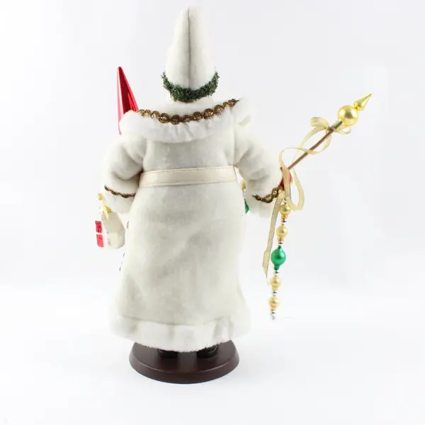 Midwest of Cannon Falls Clothtique Lighting the Way Santa Figurine