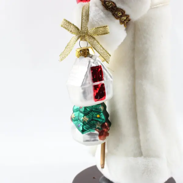 Midwest of Cannon Falls Clothtique Lighting the Way Santa Figurine