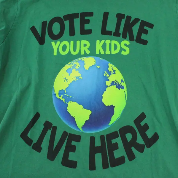 Port & Co. Women's Green XXL T-Shirt Vote Like Your Kids Live Here