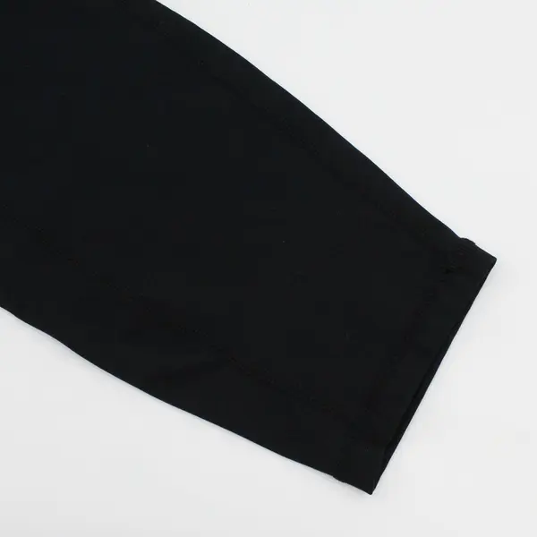 Black Athletic Leggings Women's US Size 2XL Unknown Brand Silver Logo