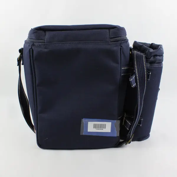 Picnic At Ascot Insulated Wine Cooler Backpack Navy Blue
