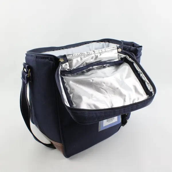 Picnic At Ascot Insulated Wine Cooler Backpack Navy Blue