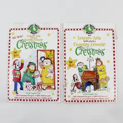 Lot of 2 Gooseberry Patch & Leisure Arts Country Friends X-Mas Pamphlets