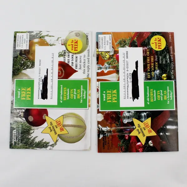 Lot of 2 Gooseberry Patch & Leisure Arts Country Friends X-Mas Pamphlets
