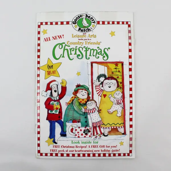 Lot of 2 Gooseberry Patch & Leisure Arts Country Friends X-Mas Pamphlets