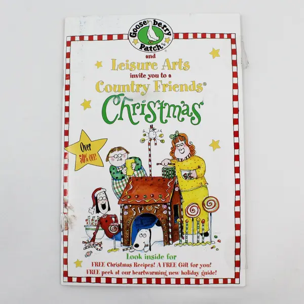 Lot of 2 Gooseberry Patch & Leisure Arts Country Friends X-Mas Pamphlets