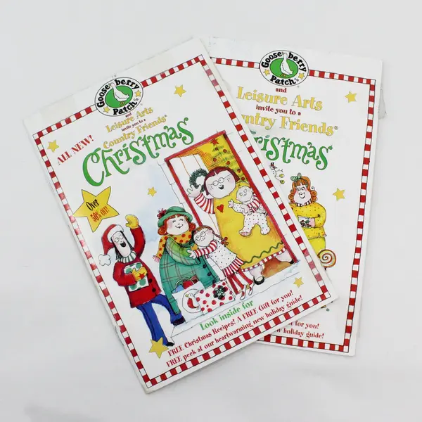 Lot of 2 Gooseberry Patch & Leisure Arts Country Friends X-Mas Pamphlets