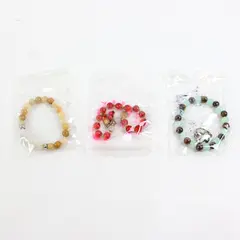 3 Piece Beaded Bracelet Set Assorted Colors Unbranded Pre-Owned