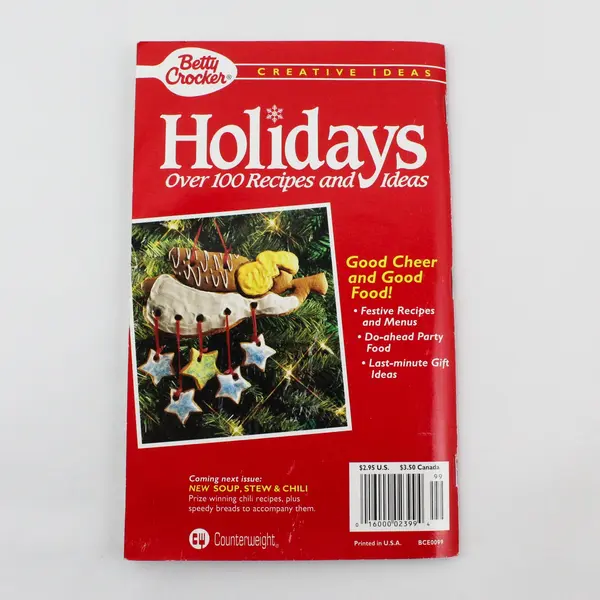 Vintage December 1994 Betty Crocker Creative Recipes Magazine No. 99 Holidays