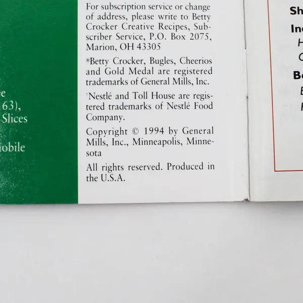 Vintage December 1994 Betty Crocker Creative Recipes Magazine No. 99 Holidays