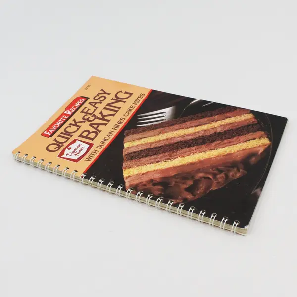 VTG 1985 Duncan Hines Quick & Easy Baking w/Duncan Hines Cake Mixes Spiral Bound