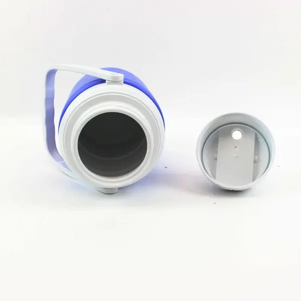 Coleman Insulated Beverage Jug Blue White Screw-Top Camping Cooler