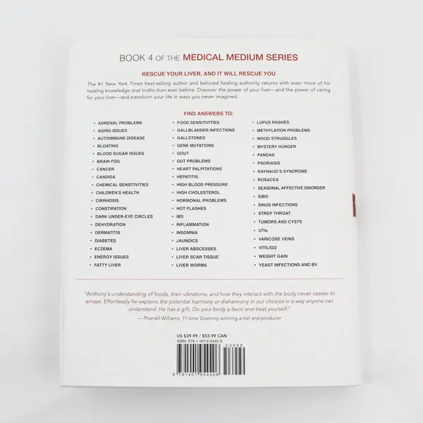 Medical Medium Liver Rescue Anthony William Eczema Psoriasis Book