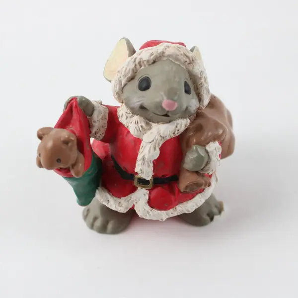 Merry Mousetales Christmas Santa Mouse Figurines Set of 2 Midwest of Canon Falls
