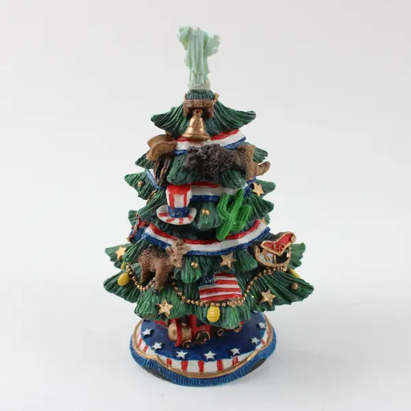 Roman Inc Galleria Lucchese American Christmas Tree Figurine 8"
