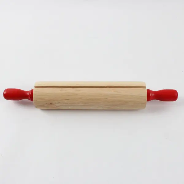 Mountain Woods Red Handles Rolling Pin Recipe Card Holder