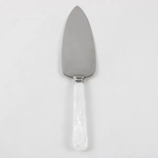 Wedding Cake Knife & Server Set White Handles Stainless Steel Sheffield England