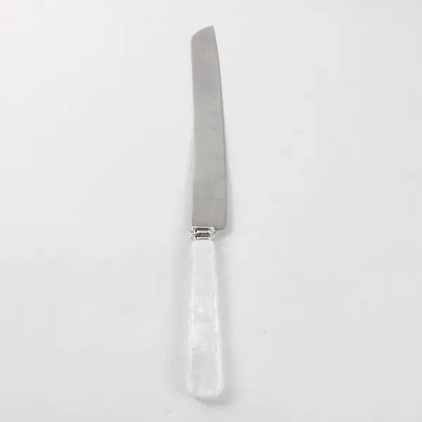 Wedding Cake Knife & Server Set White Handles Stainless Steel Sheffield England