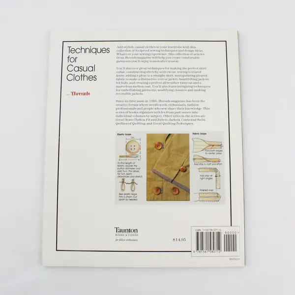 Vintage Techniques for Casual Clothes SC Book 1994, Threads/Taunton Press 
