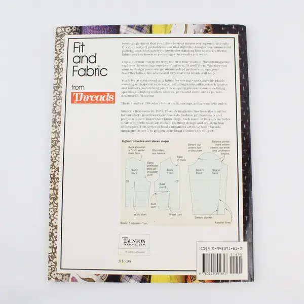 Vintage 1992 Fit and Fabric SC Sewing Book, Threads Magazine 