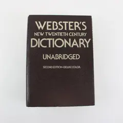 Webster's New Twentieth Century Dictionary Unabridged 2nd Ed Deluxe Color