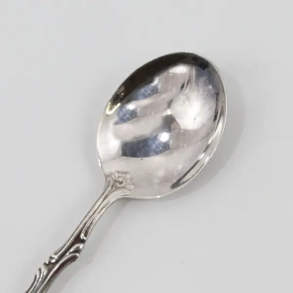 Lot of 2 Extra Prima NS Alp Silverplate Demitasse Spoons Sweden Dancing Couple
