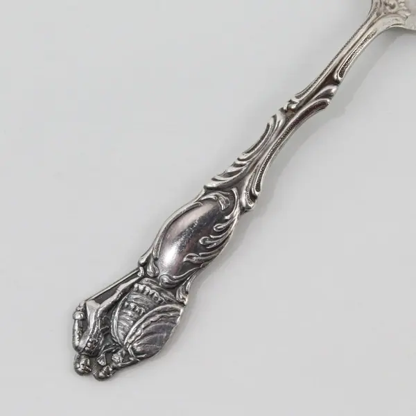 Lot of 2 Extra Prima NS Alp Silverplate Demitasse Spoons Sweden Dancing Couple