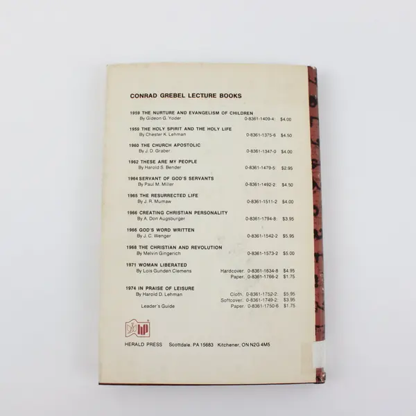 God's Word Written J. C. Wenger Hardcover 1968 2nd Printing Christian Theology