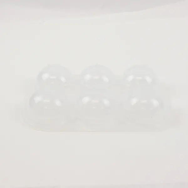 Trenect Silicone Sphere Ice Cube Tray Mold 6-Cavity Purple