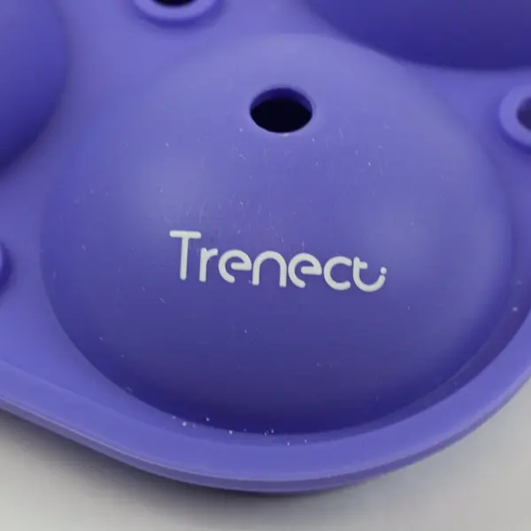 Trenect Silicone Sphere Ice Cube Tray Mold 6-Cavity Purple
