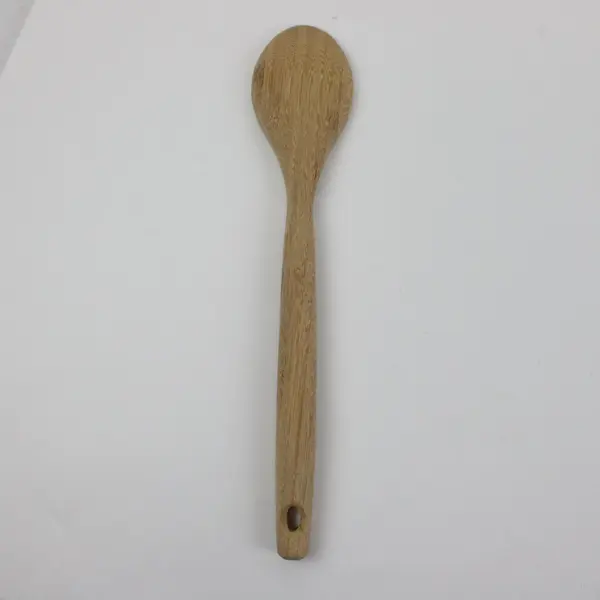 4-Pc Wooden Kitchen Utensil Lot 2 Spoons Serving Fork Nutcracker Mixed Brand