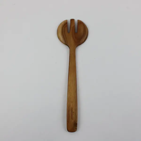 4-Pc Wooden Kitchen Utensil Lot 2 Spoons Serving Fork Nutcracker Mixed Brand