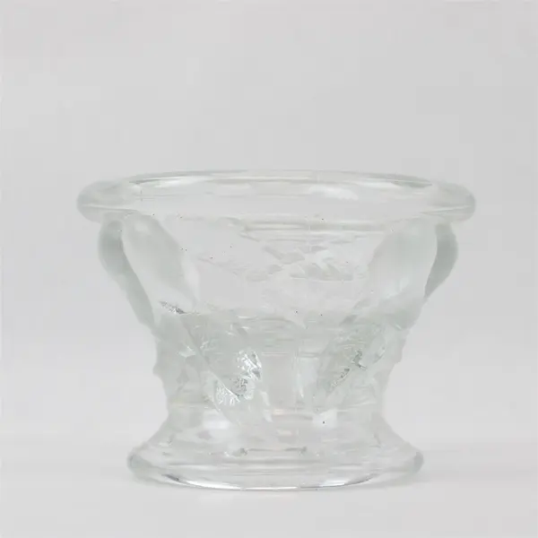Vintage Teleflora 1985 Baltimore Pear Embossed Glass Candle Holder