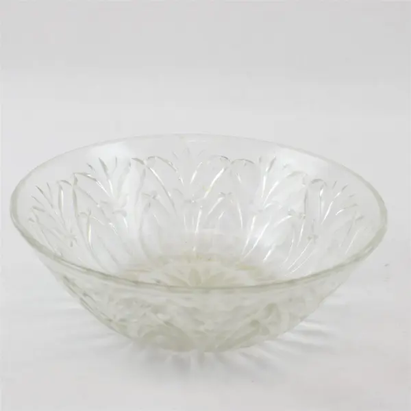 Anchor Hocking Clear Glass MCM Bowl Mid Century Modern 8in