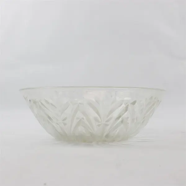 Anchor Hocking Clear Glass MCM Bowl Mid Century Modern 8in