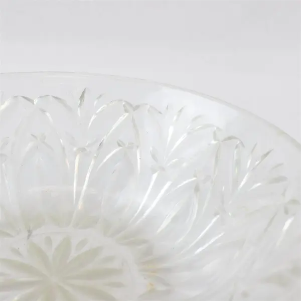 Anchor Hocking Clear Glass MCM Bowl Mid Century Modern 8in