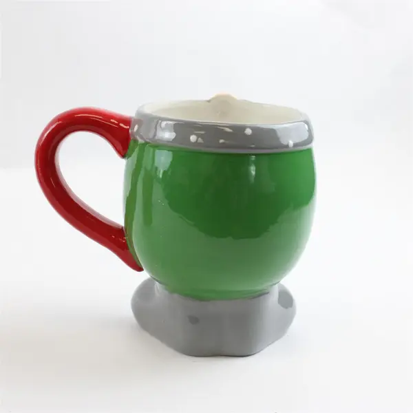 Lot of 2 Mugs Kane Home Red Hearts Stoneware & Figural Gnome Mug