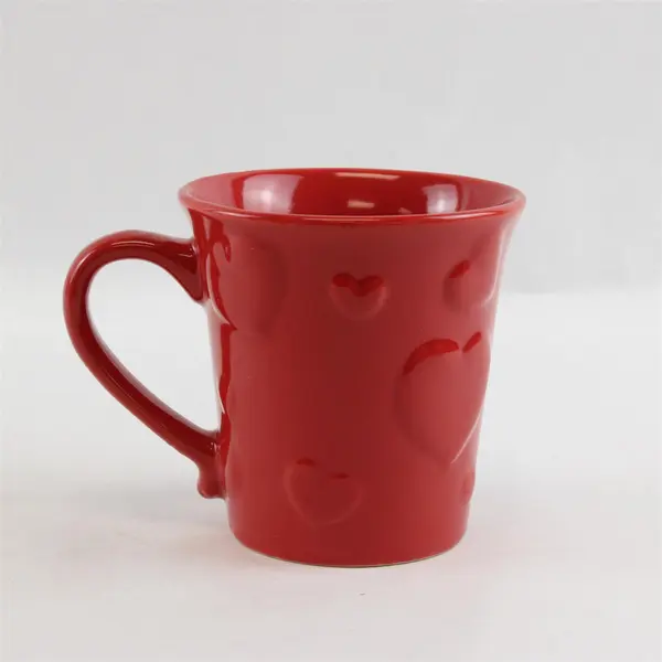Lot of 2 Mugs Kane Home Red Hearts Stoneware & Figural Gnome Mug
