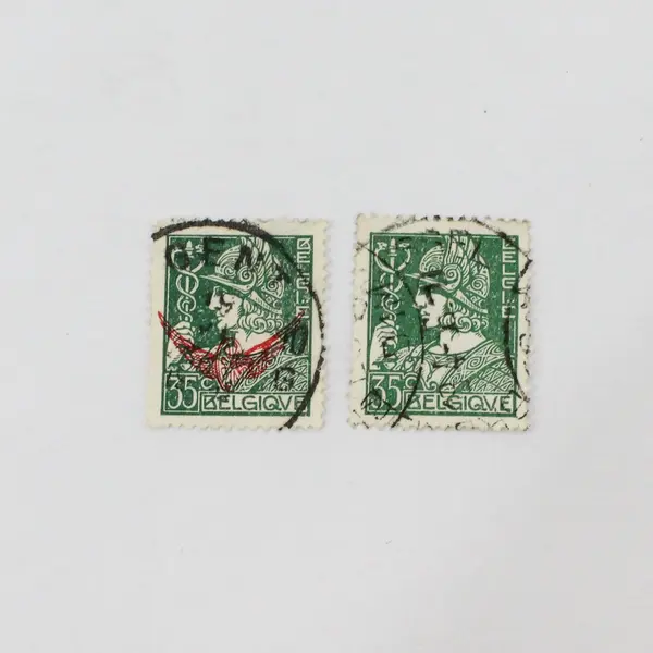 Lot Of 9 Belgium 1870s-1930s Stamps Used